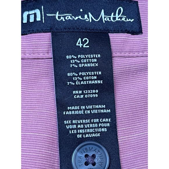 Travis Mathew Men's Red Golf Athletic Athleisure Vacation Shorts - Size 42 - Picture 3 of 6